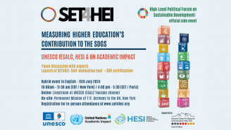 Eventposter Measuring Higher Education’s Contribution to the SDGs