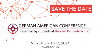 Save the Date Slide German American Conference at Harvard Kennedy School