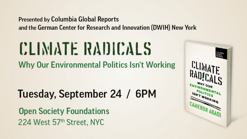 Event poster "Climate radicals"